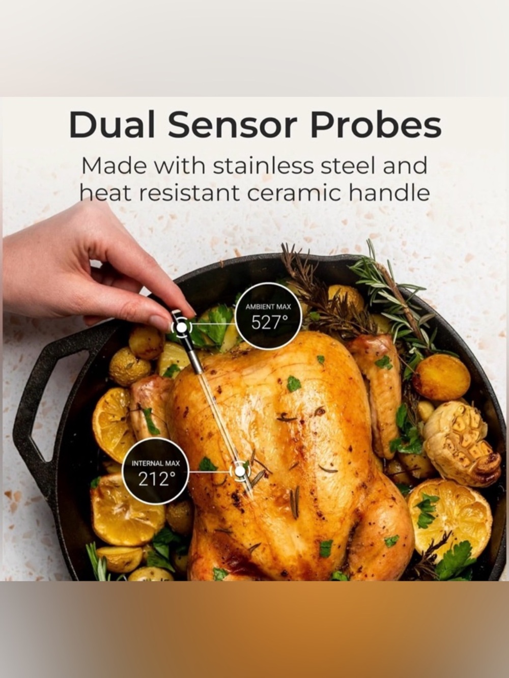 NIB MEATER Block 4 Probe Premium WiFi Smart Meat Thermometer  BBQ Oven Grill - Picture 8 of 12